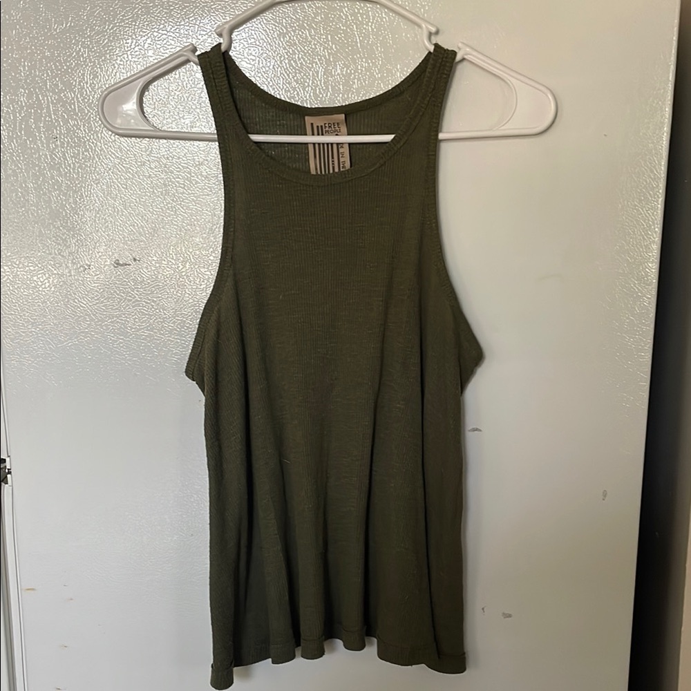 Free People XS‎ Olive Green Sleeveless Top